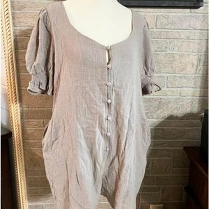 NWTs women’s Khaki Newbury Kustoms dress with pockets